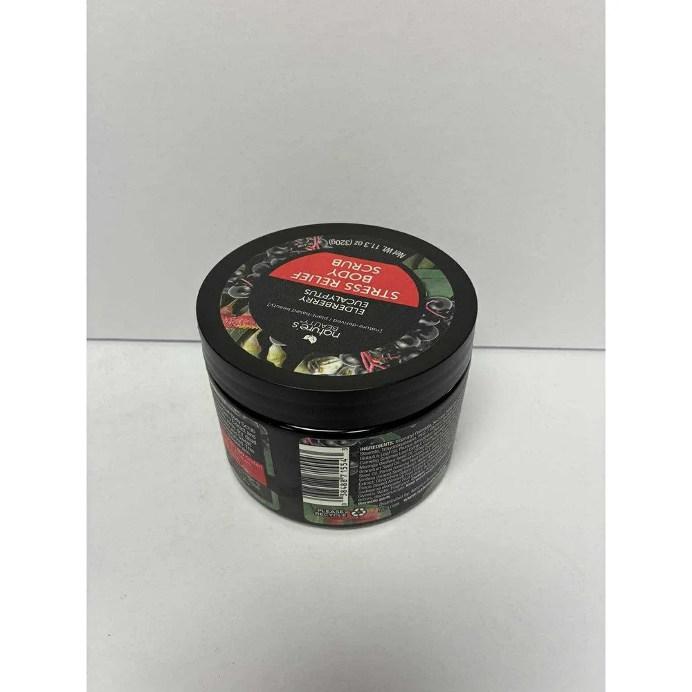 Nature's Beauty Elderberry Eucalyptus Body Scrub 11.3 oz Stress Relief New